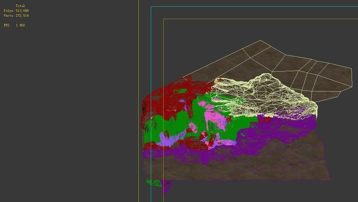 Terrain - Stone Road 04 3D model_5