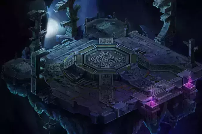 Square life and death altar