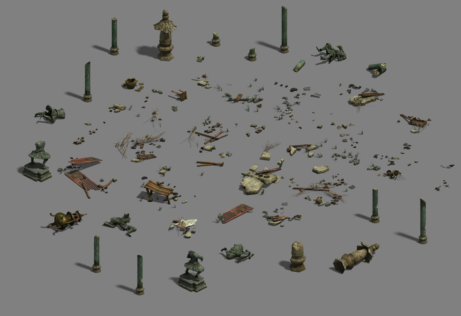 Ruins - small objects 3D model_5