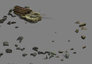 Ruins - small objects 3D model_3