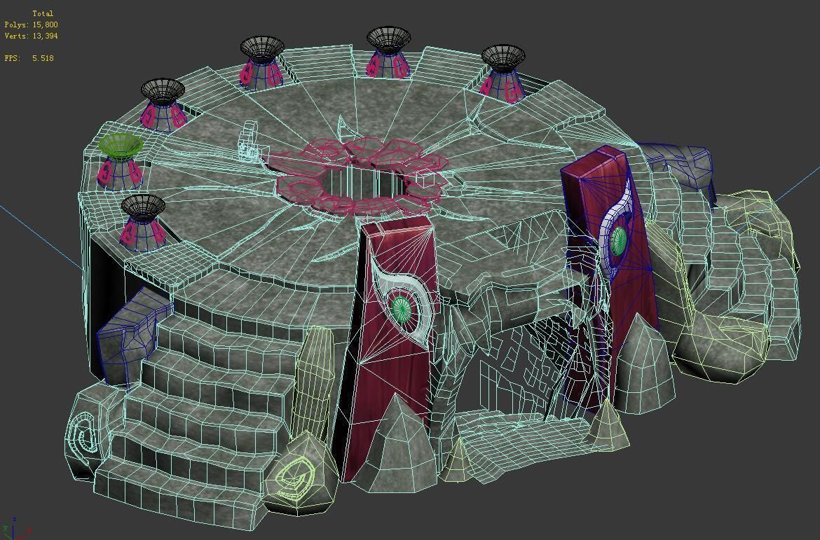 Fogging Mountains - Altar 3D model_5