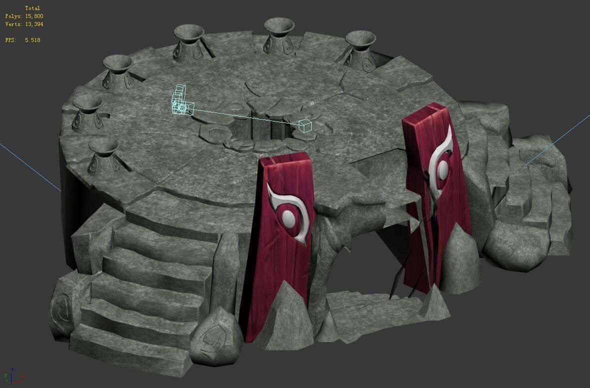 Fogging Mountains - Altar 3D model_4