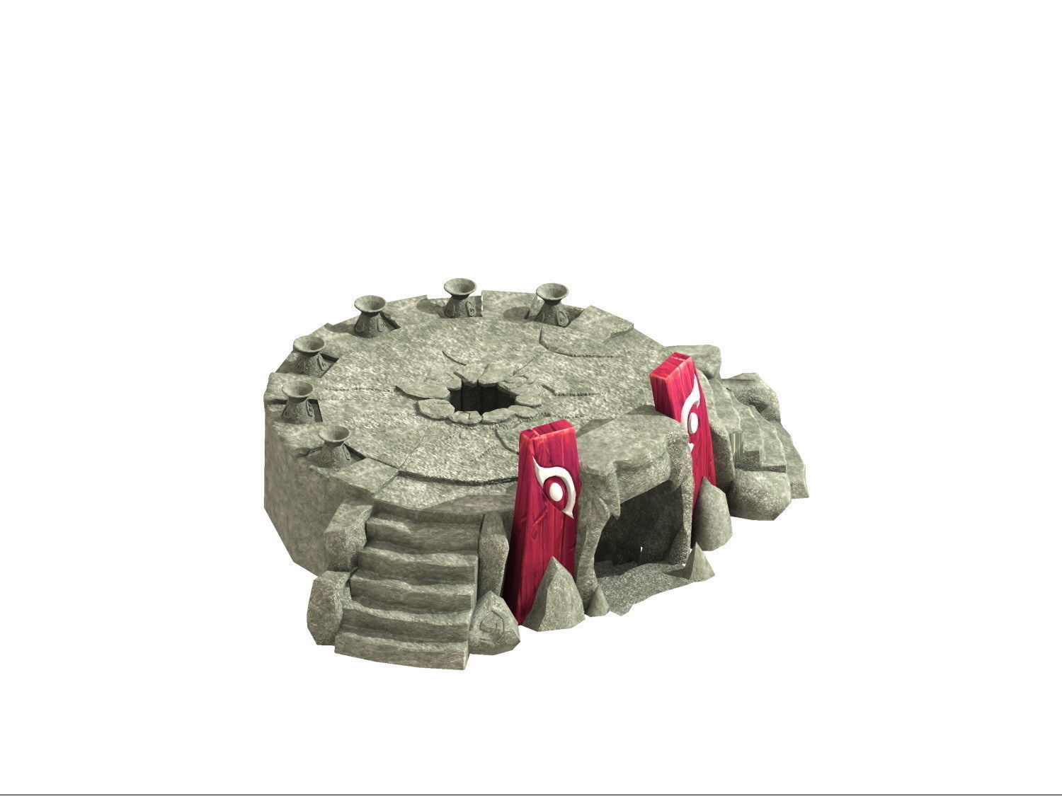 Fogging Mountains - Altar 3D model_2