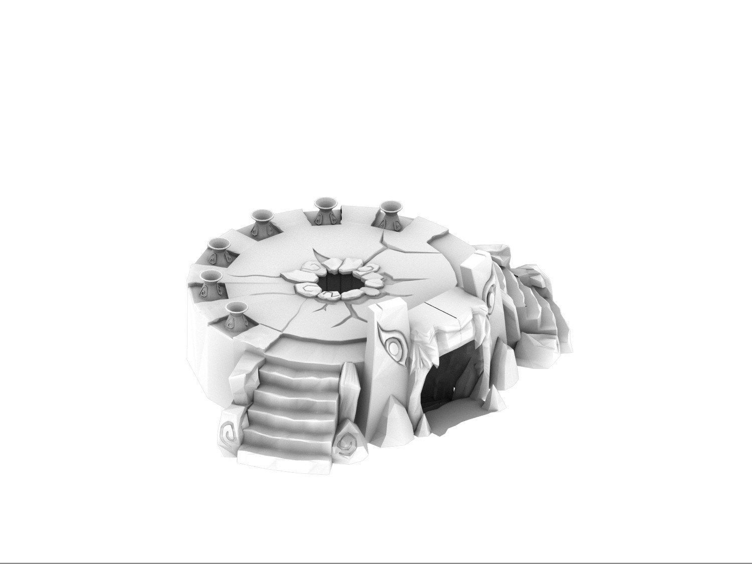 Fogging Mountains - Altar 3D model_3