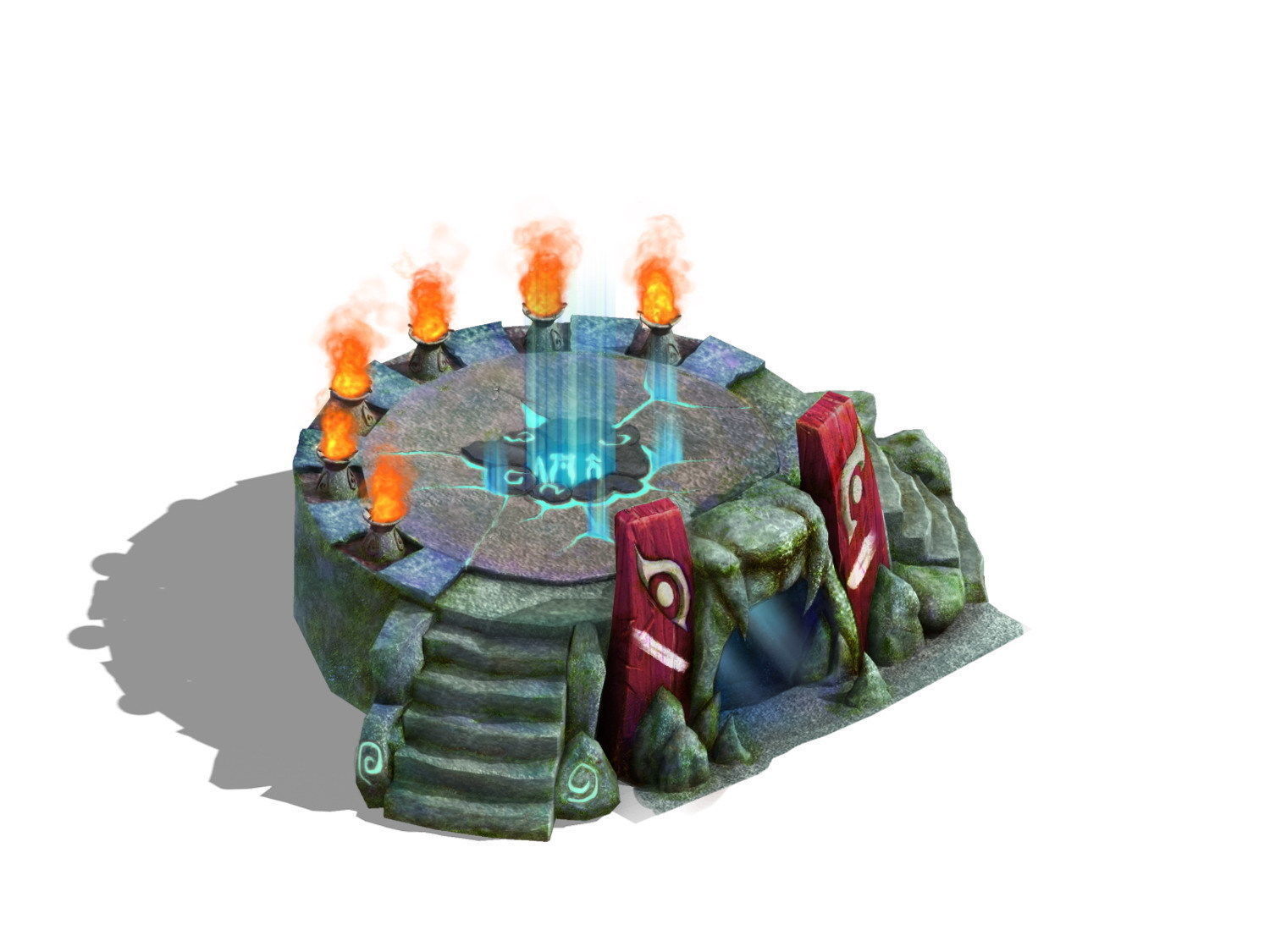 Fogging Mountains - Altar 3D model_1