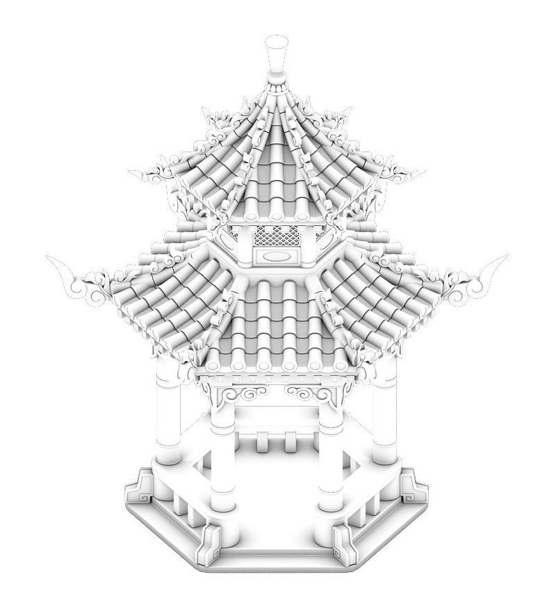 Fumo Mountain - Gazebo 3D model_4