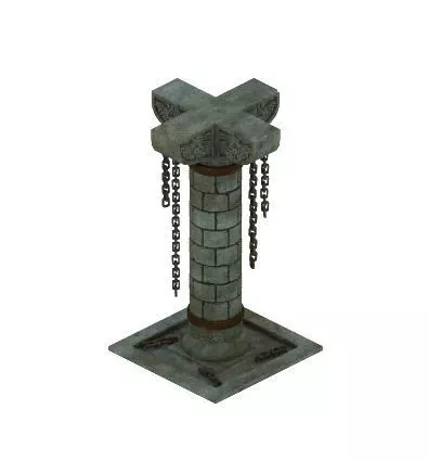 Tomb - the palace pillars 3D model_0
