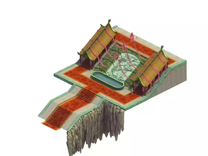 Square - stairs - platform