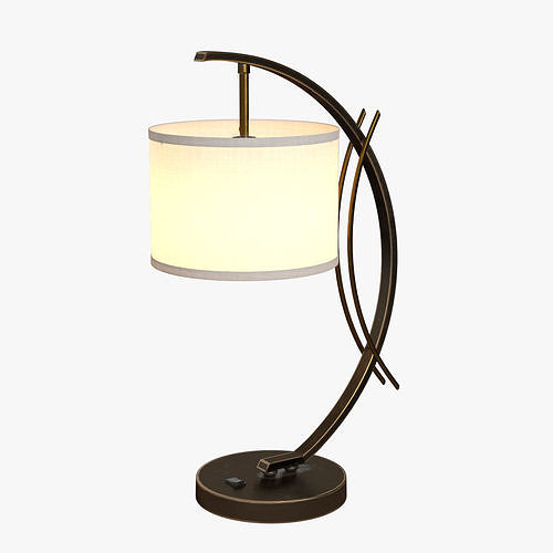 Eclipse Drum Shade Table Lamp 3D model