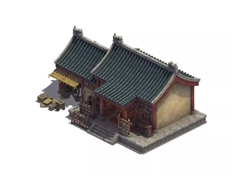 River - weapons shop 3D model_0