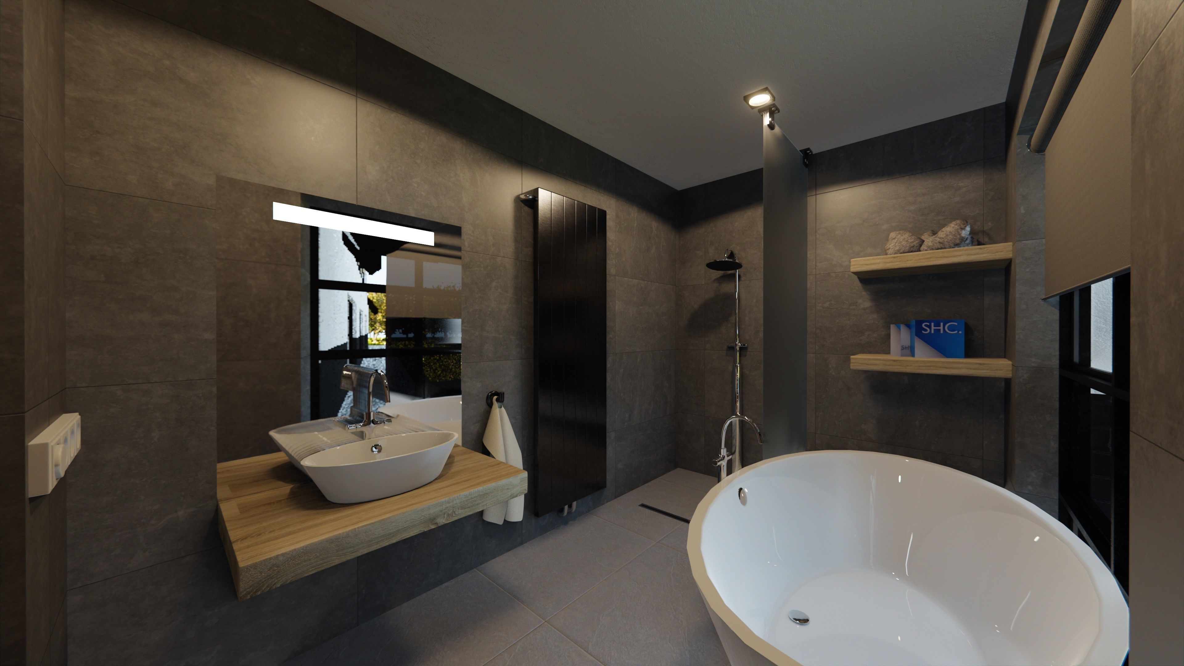 Blender Eevee Modern Villa Low-poly 3D model_6