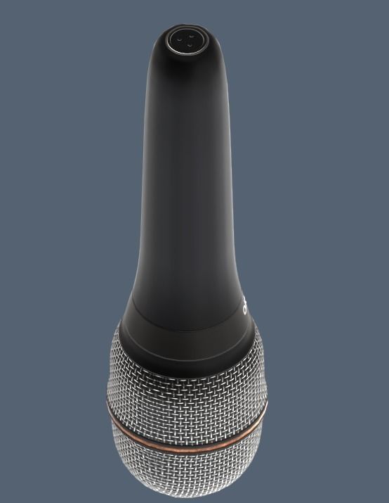 Dynamic microphone Low-poly 3D model_6