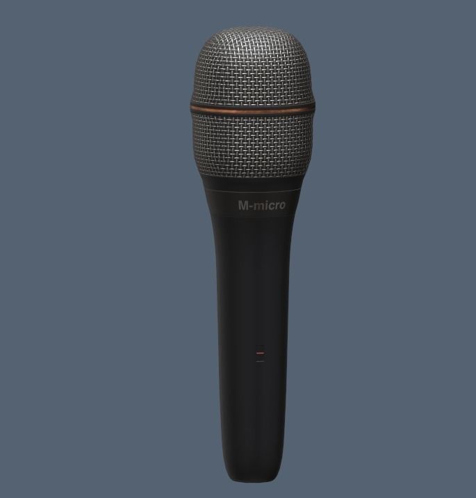 Dynamic microphone Low-poly 3D model_5