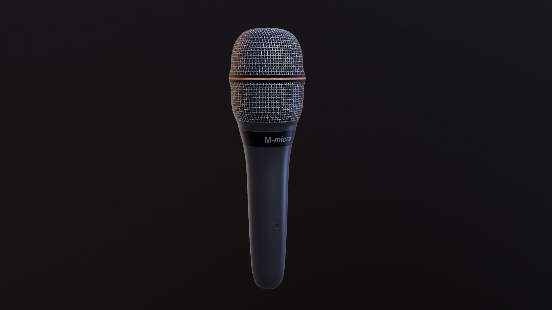 Dynamic microphone Low-poly 3D model_0
