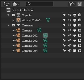 Low Poly Wooden Crate 6 Low-poly 3D model_14