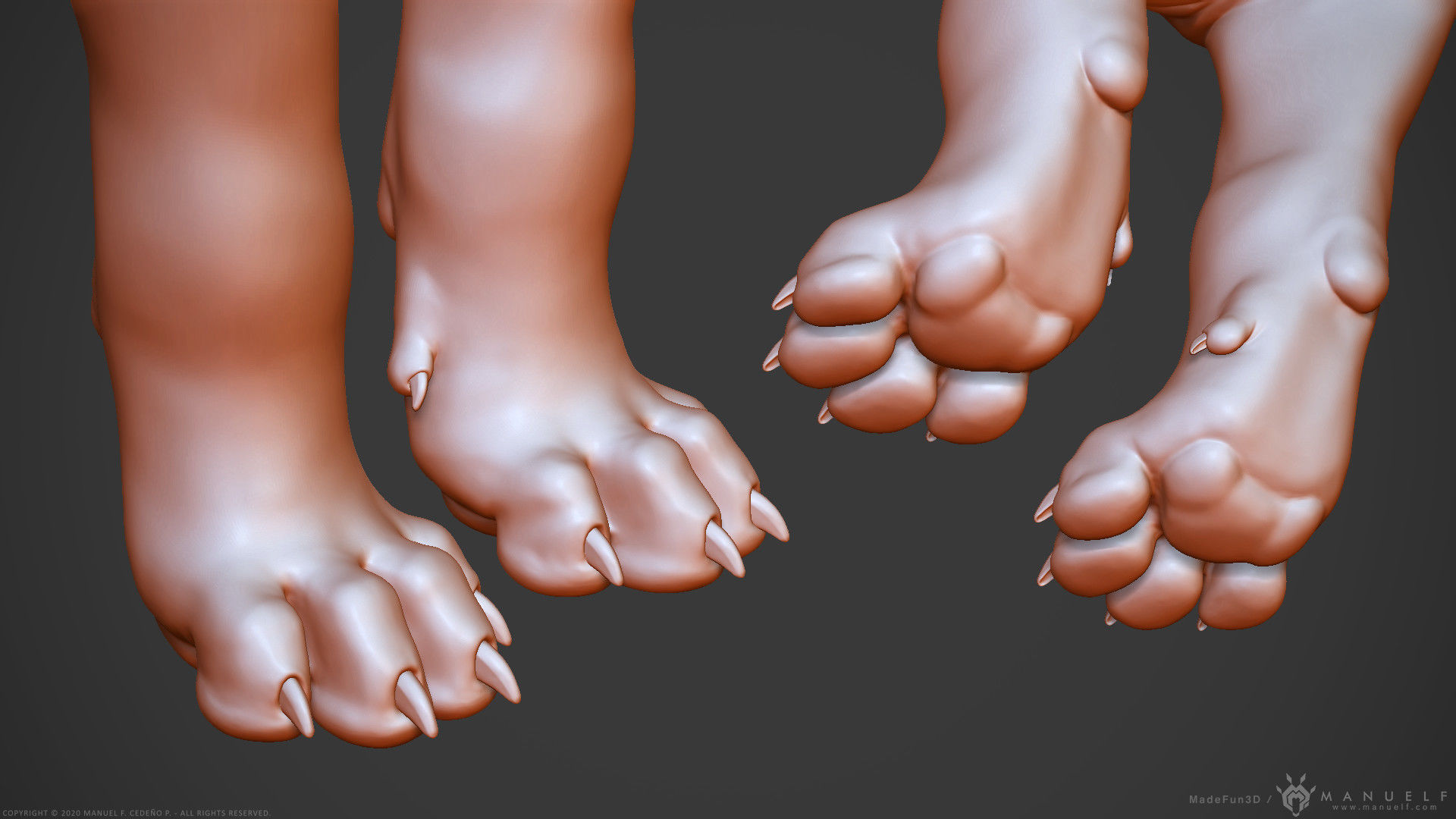 Dog Puppy - Highpoly Sculpture 3D model_11