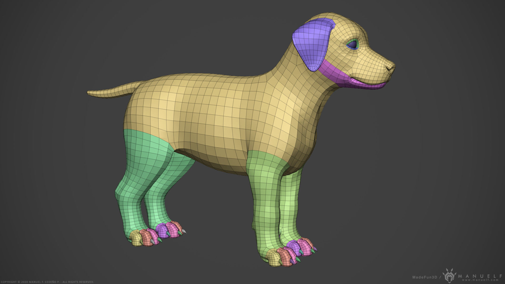 Dog Puppy - Highpoly Sculpture 3D model_17