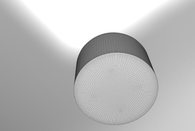 Terrazzo Set bowl with orange speckles 3D model_27