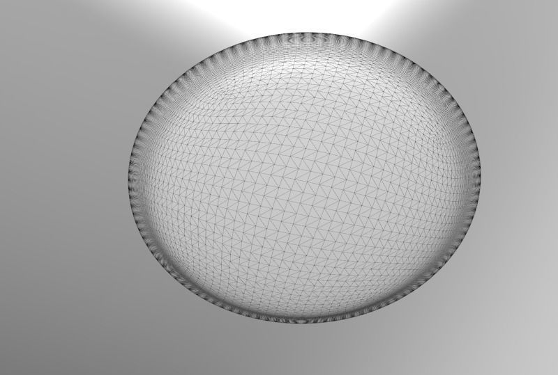 Terrazzo Set bowl with orange speckles 3D model_31