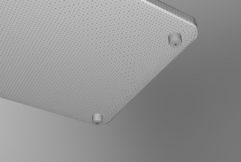 Terrazzo Set bowl with orange speckles 3D model_22