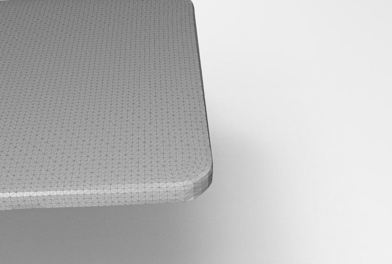 Terrazzo Set bowl with orange speckles 3D model_21