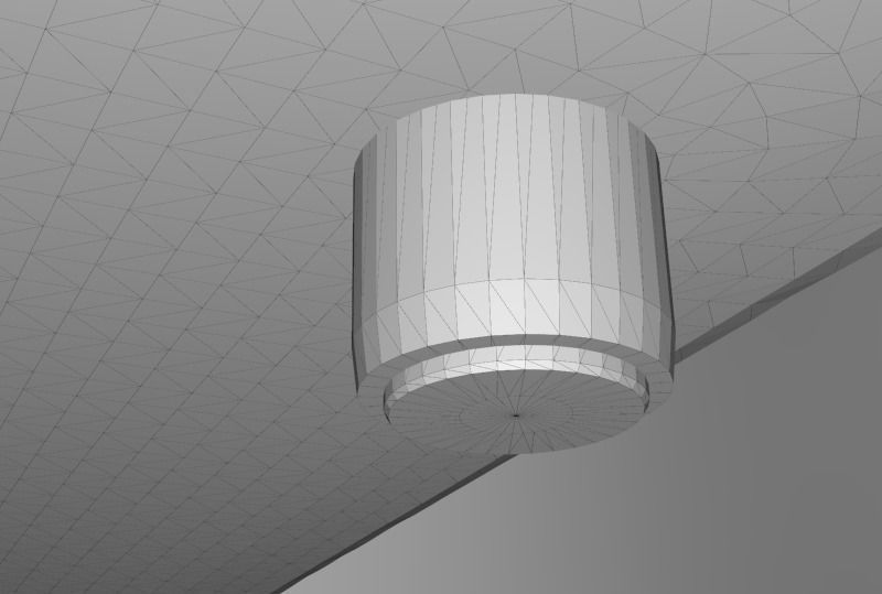 Terrazzo Set bowl with orange speckles 3D model_23