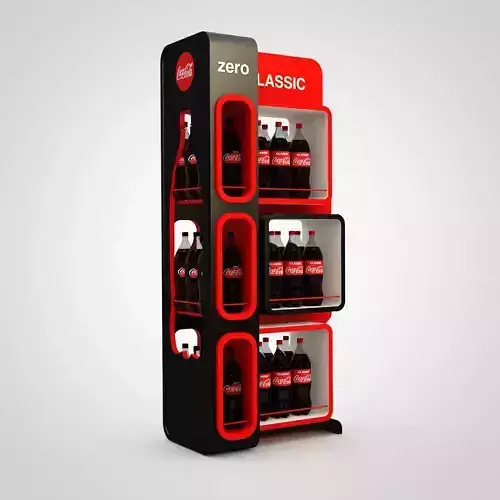 coca-cola display stand 3D model