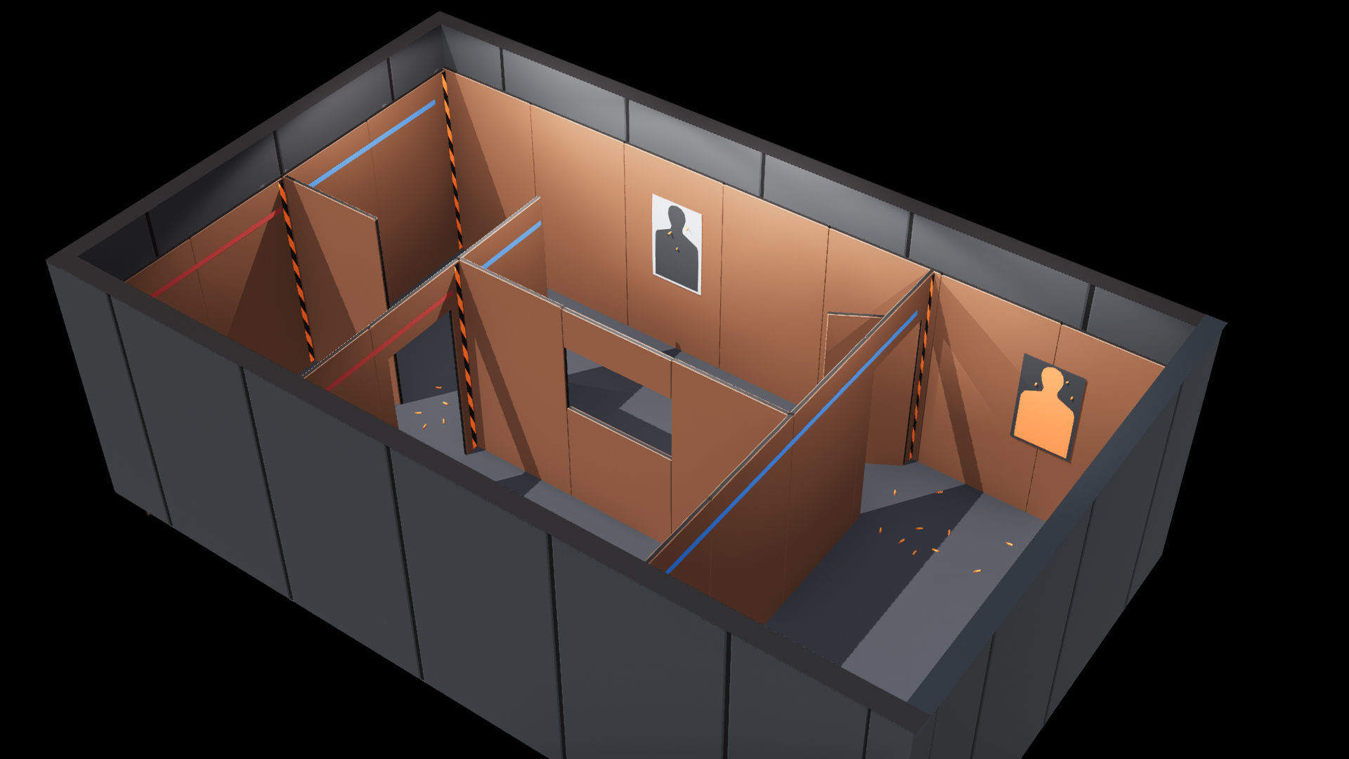 Poligonal Weapon Rack Low-poly 3D model_26