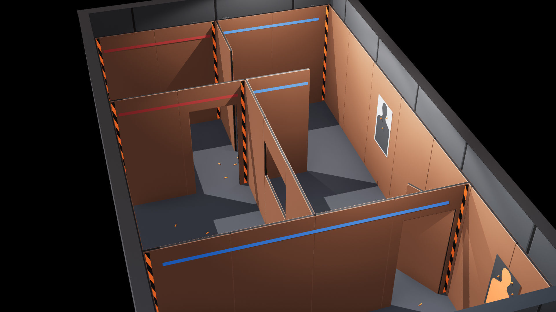 Poligonal Weapon Rack Low-poly 3D model_27