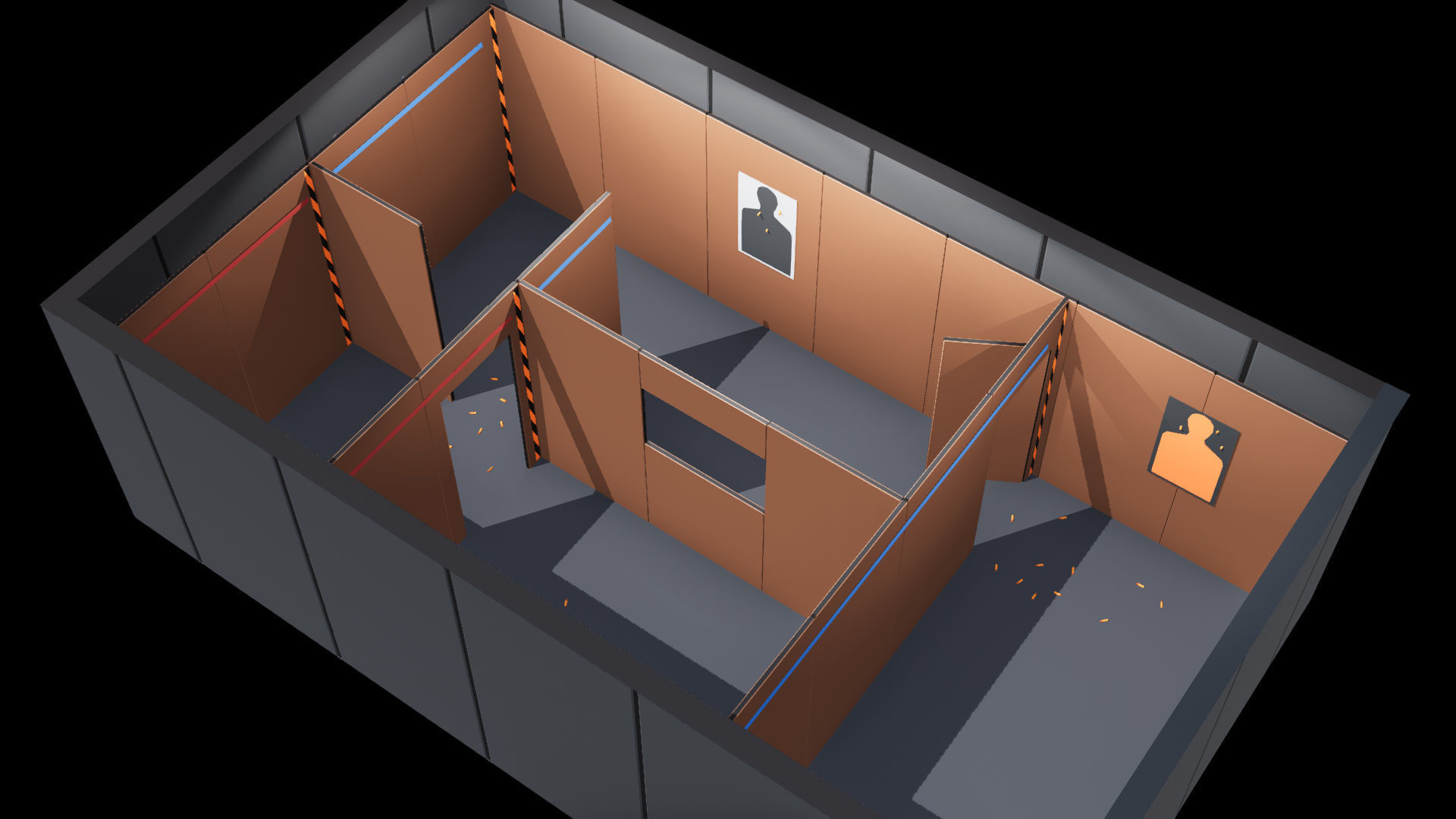 Poligonal Weapon Rack Low-poly 3D model_30