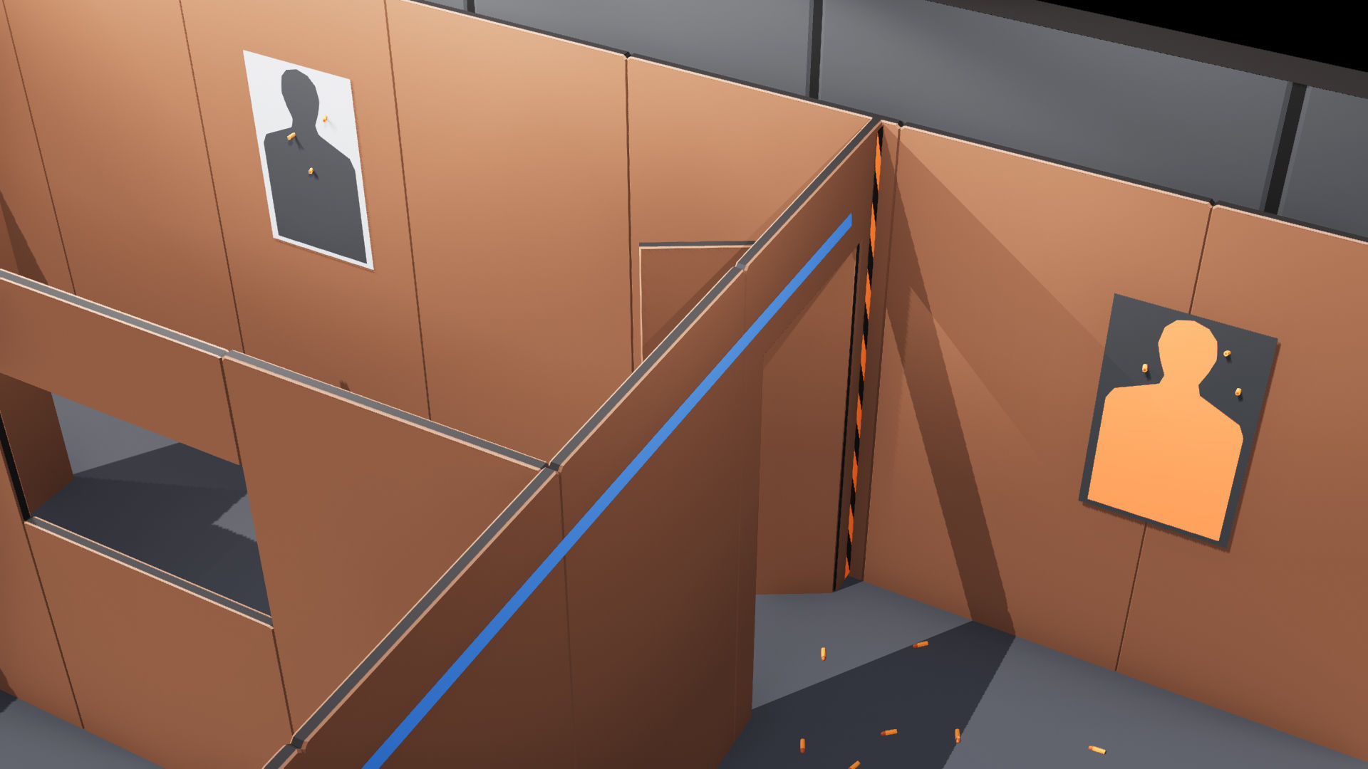 Poligonal Weapon Rack Low-poly 3D model_8