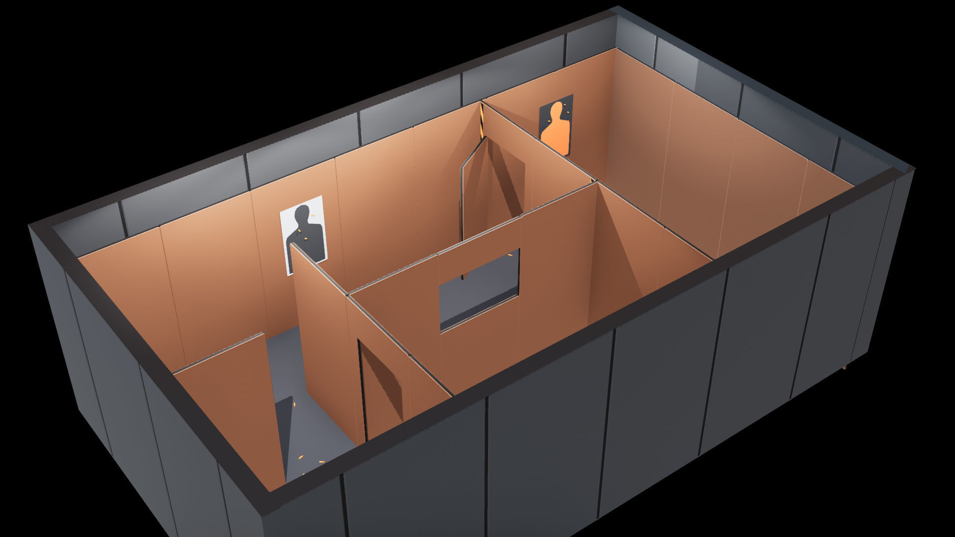 Poligonal Weapon Rack Low-poly 3D model_29