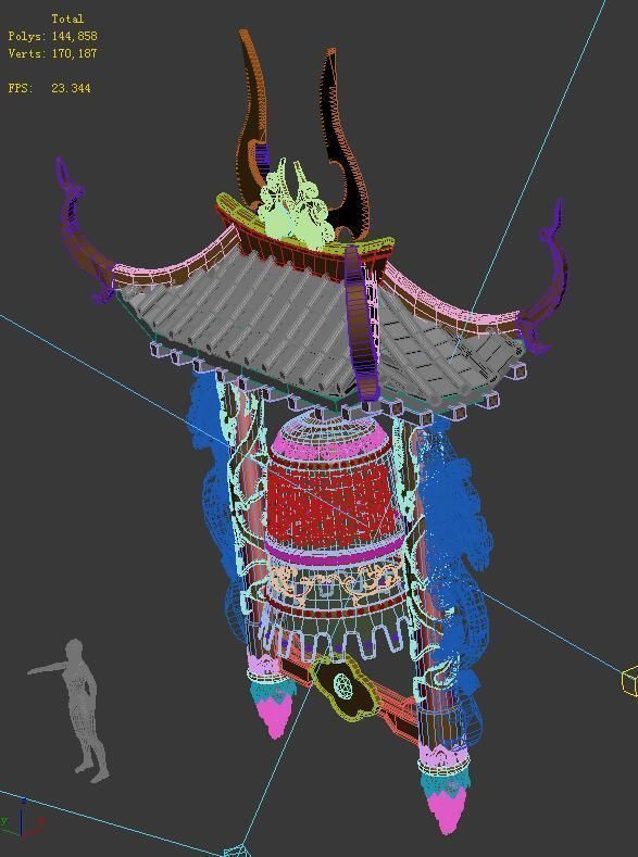 Imperial - Decoration bell tower 3D model_2