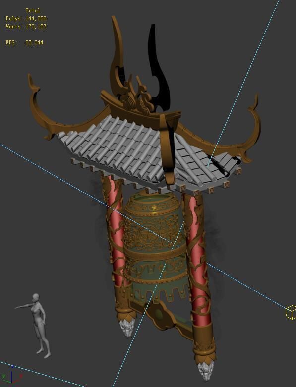 Imperial - Decoration bell tower 3D model_1