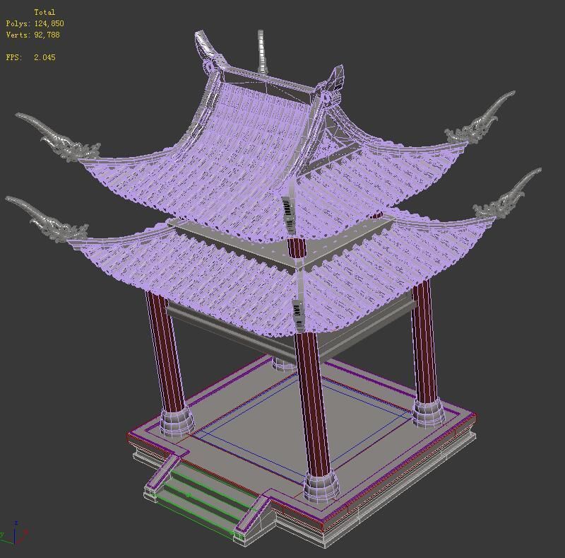 Palace - Fang Ting 11 3D model_4