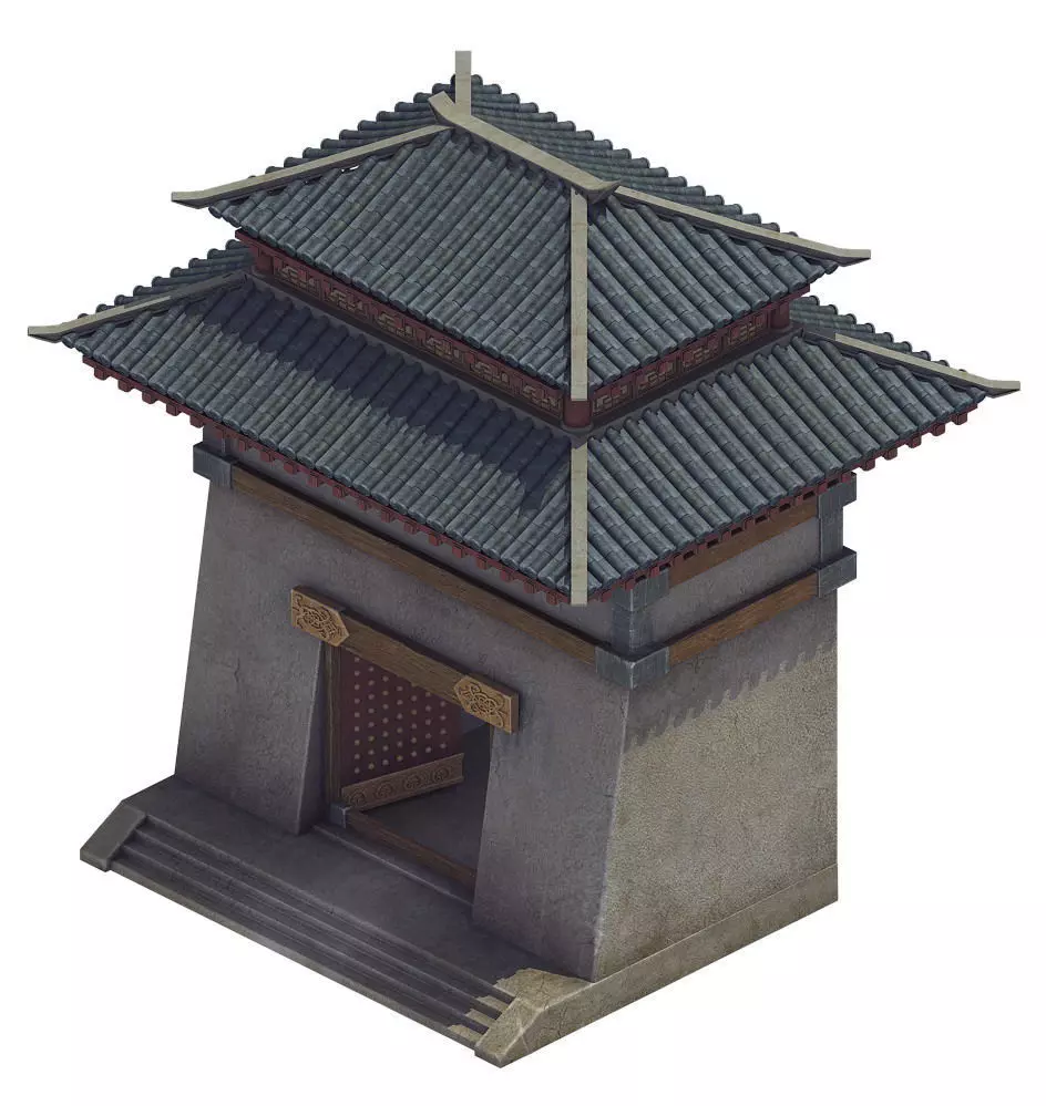 Palace - small door 3D model_0