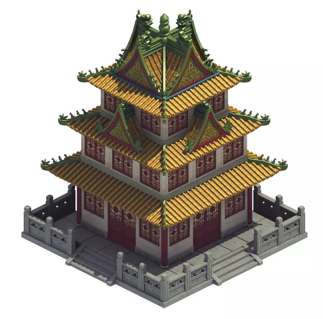 Palace - main hall 07 3D model_0