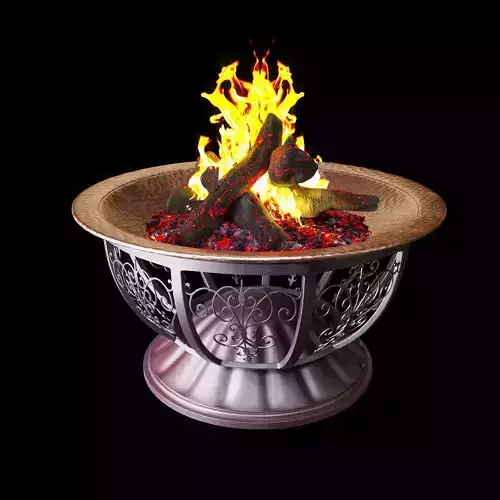 Outdoor Copper Fire Pit 3D model