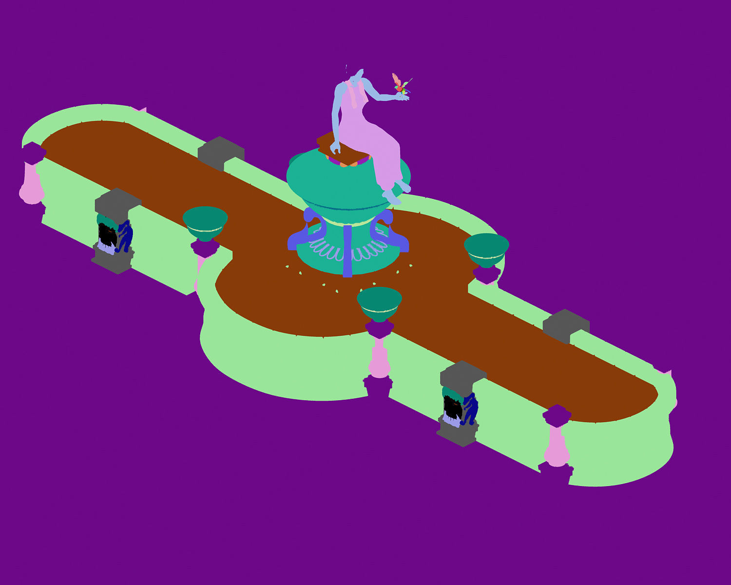 flower Bed 3D model_4