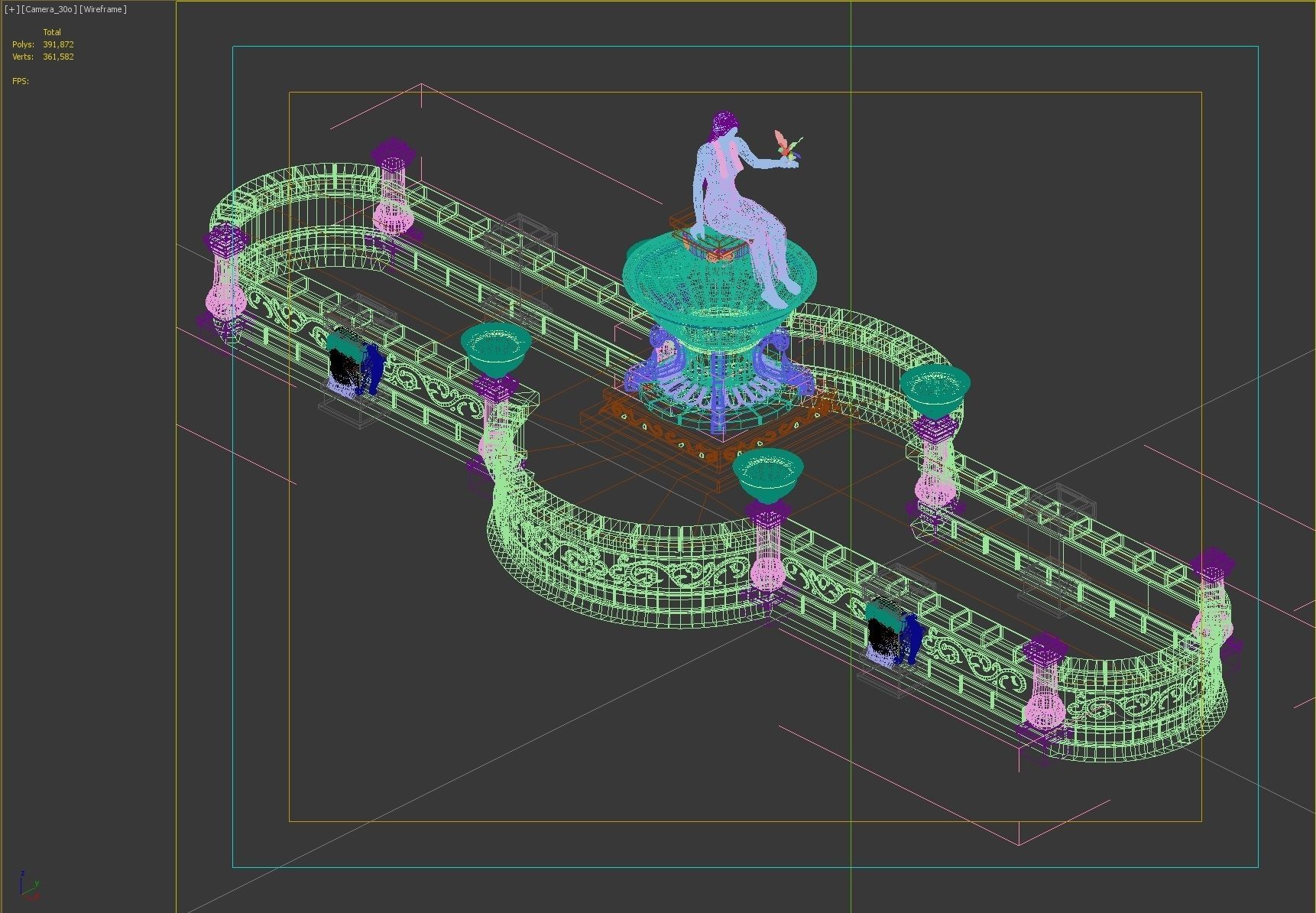 flower Bed 3D model_2
