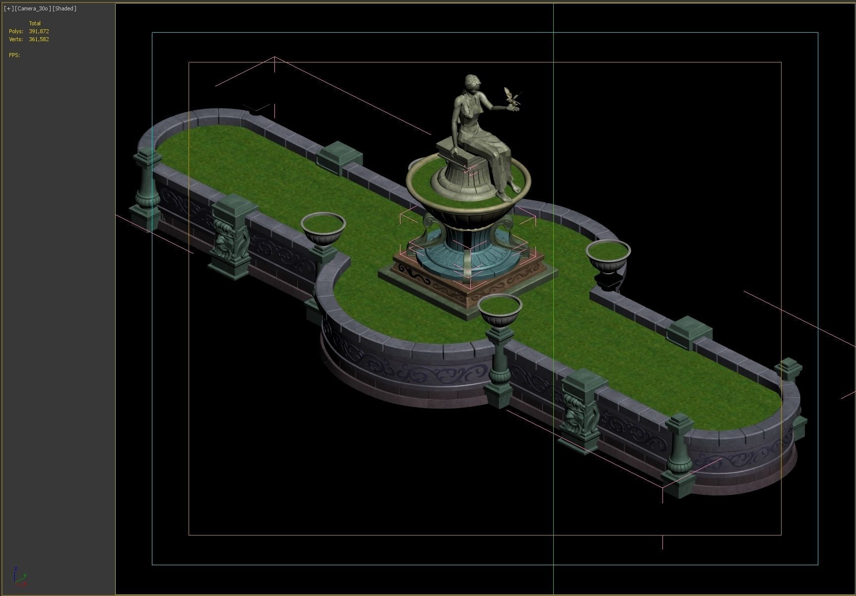 flower Bed 3D model_1