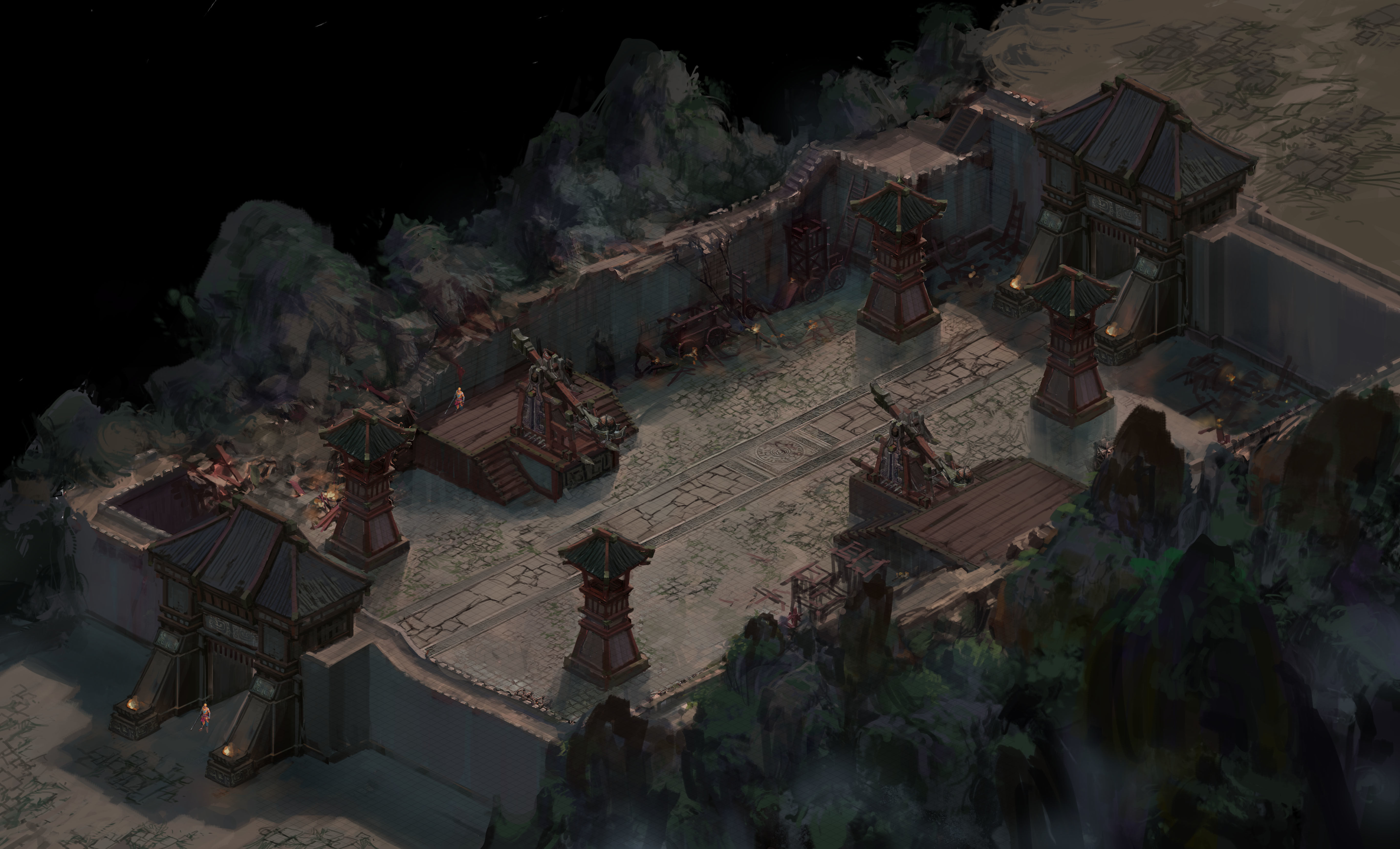 Family defense battlefield - city gate 3D model_4