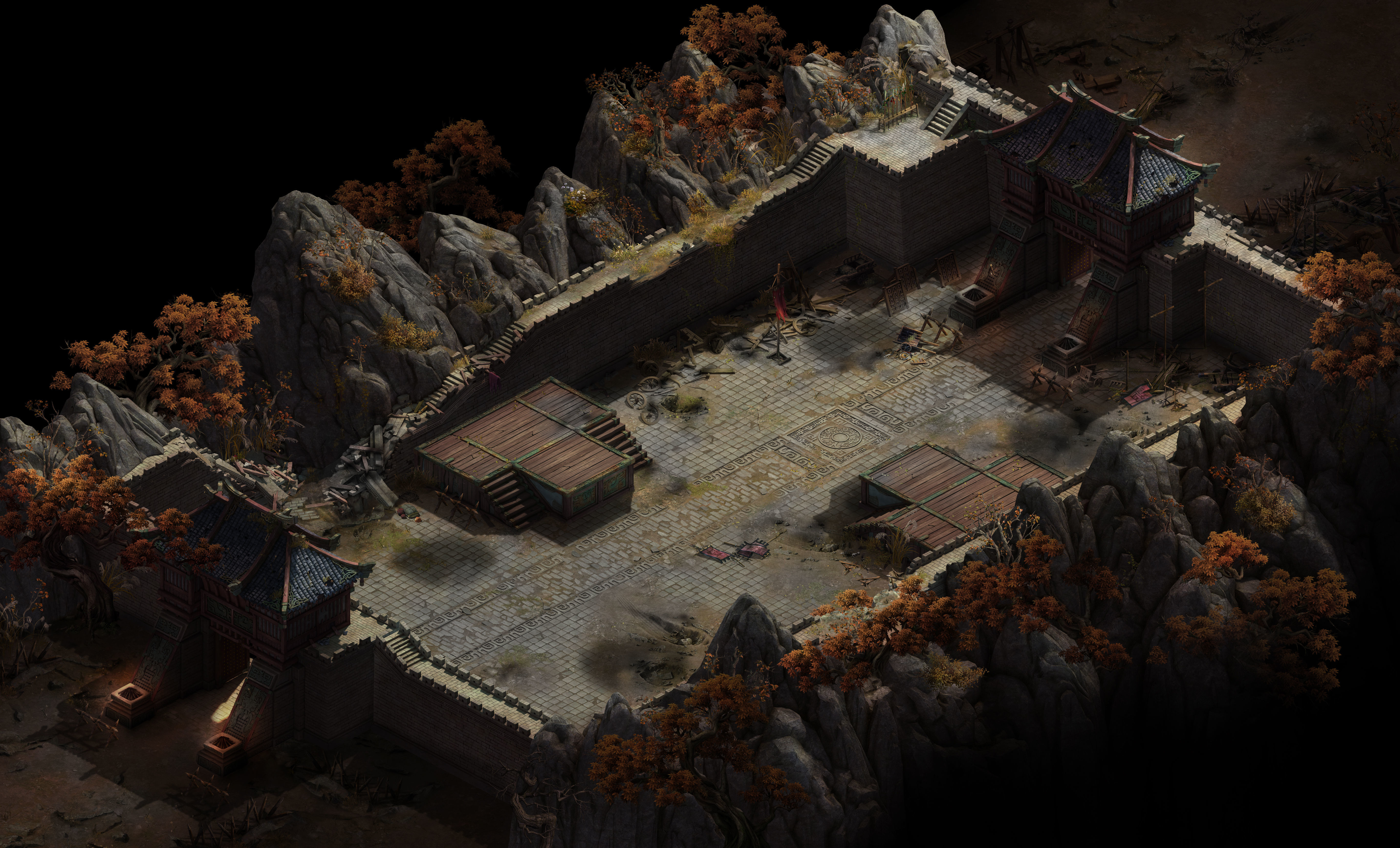 Family defense battlefield - city gate 3D model_5