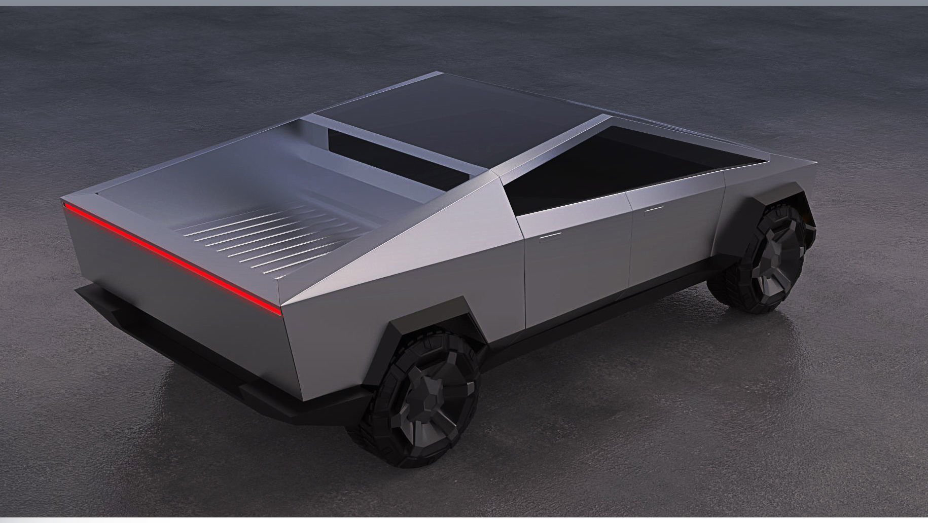 Tesla Cyber truck 3D model_1
