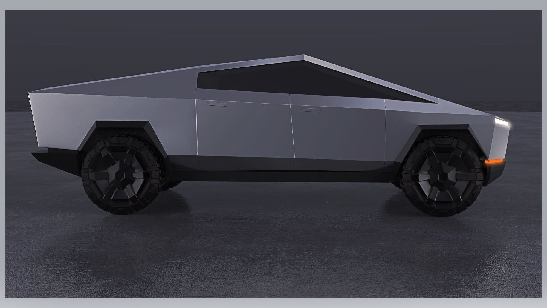 Tesla Cyber truck 3D model_2