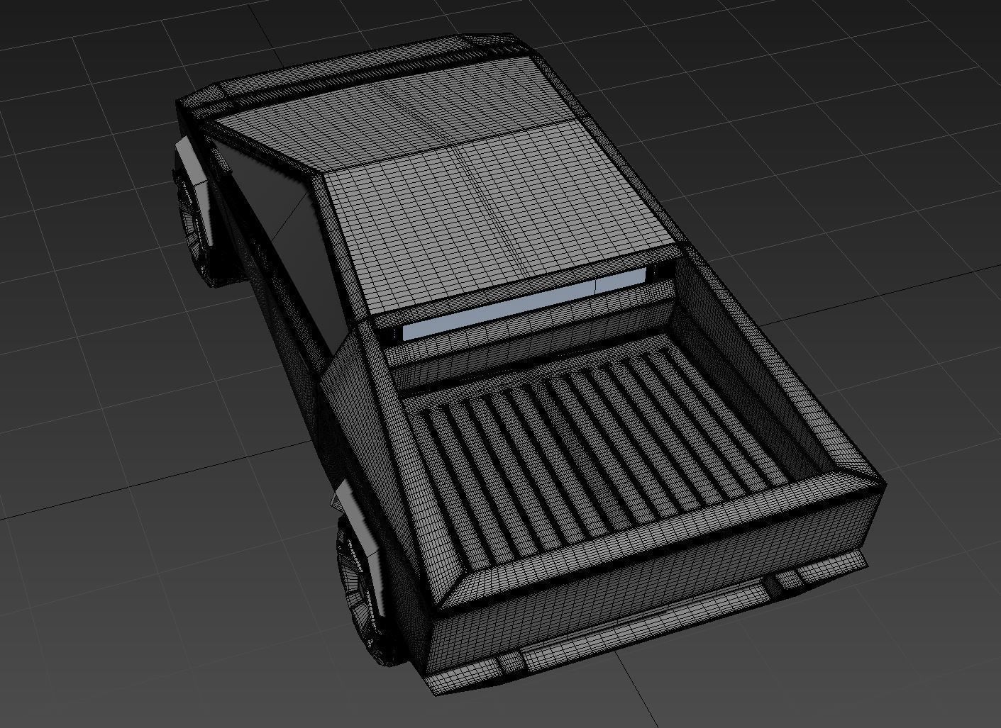 Tesla Cyber truck 3D model_6