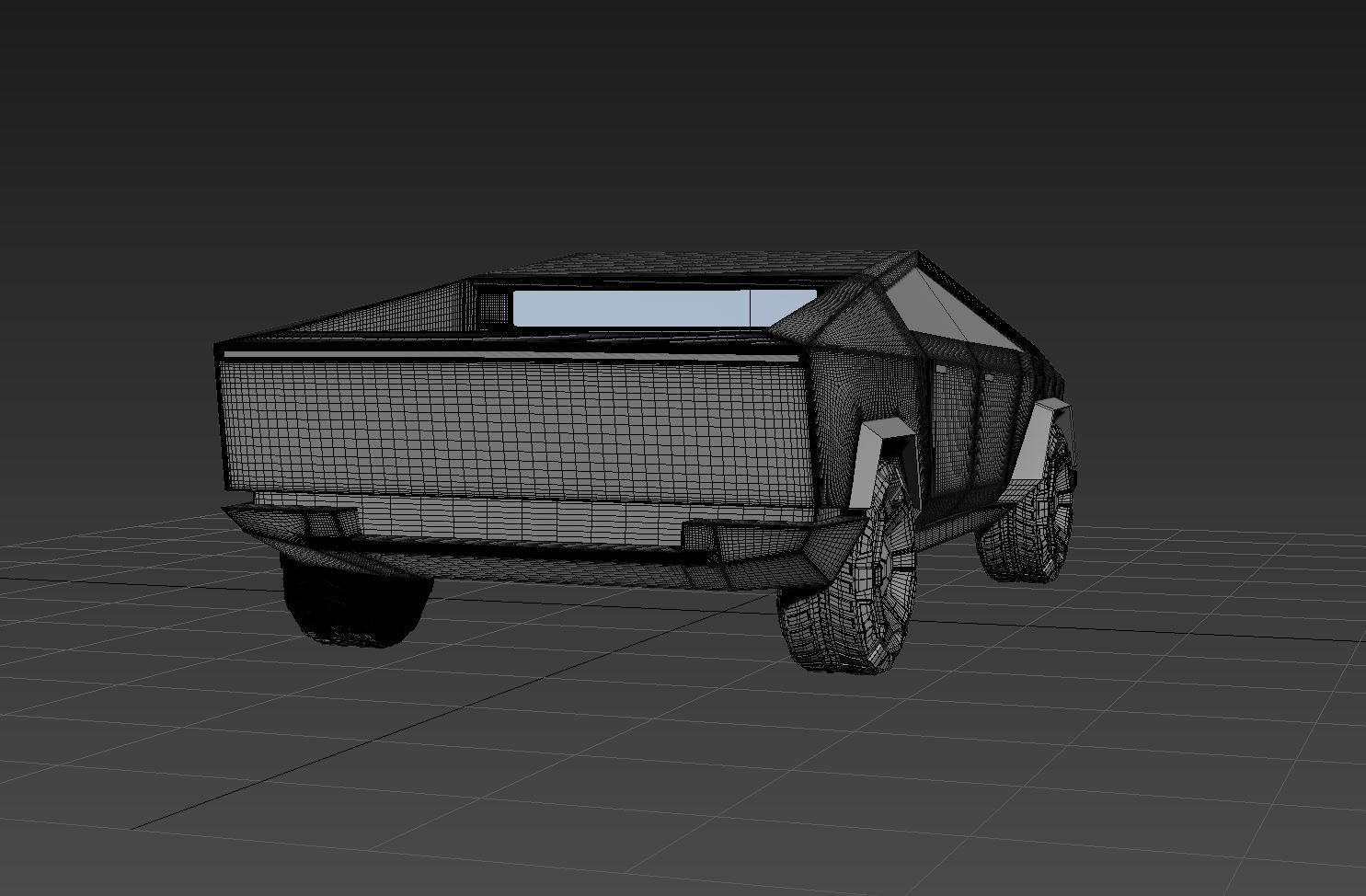Tesla Cyber truck 3D model_7