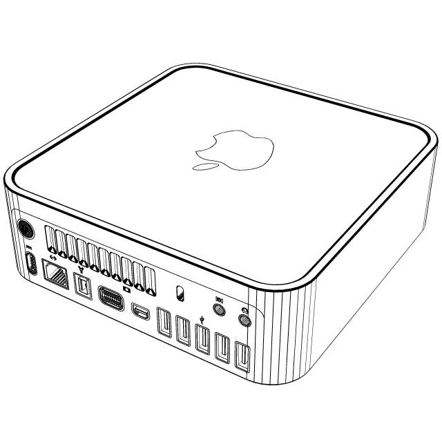 Mac Mini 3D model_4