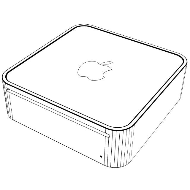 Mac Mini 3D model_5