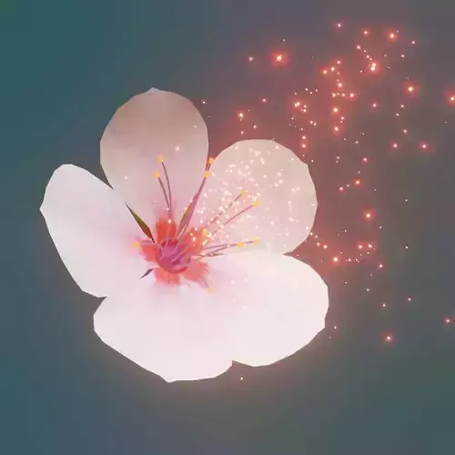 Cherry blossom Low-poly 3D model